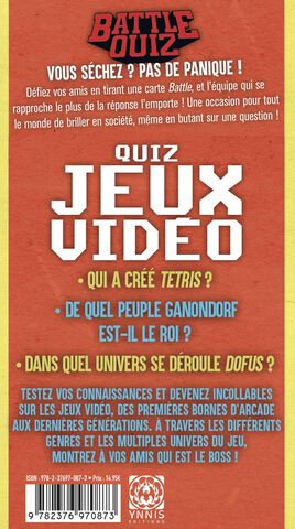 Jeu - Battle Quiz - Jeu Video